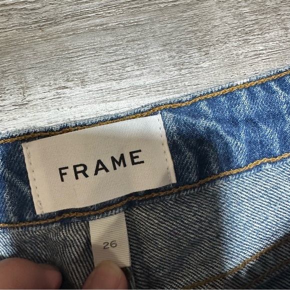 NWT Frame The Low Bootcut Jeans spears wash 26 distressed - Picture 4 of 8